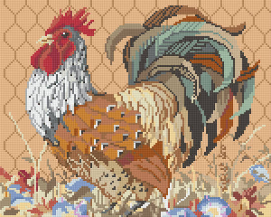 Rooster Nine [9] Baseplate PixelHobby Mini-mosaic Art Kit